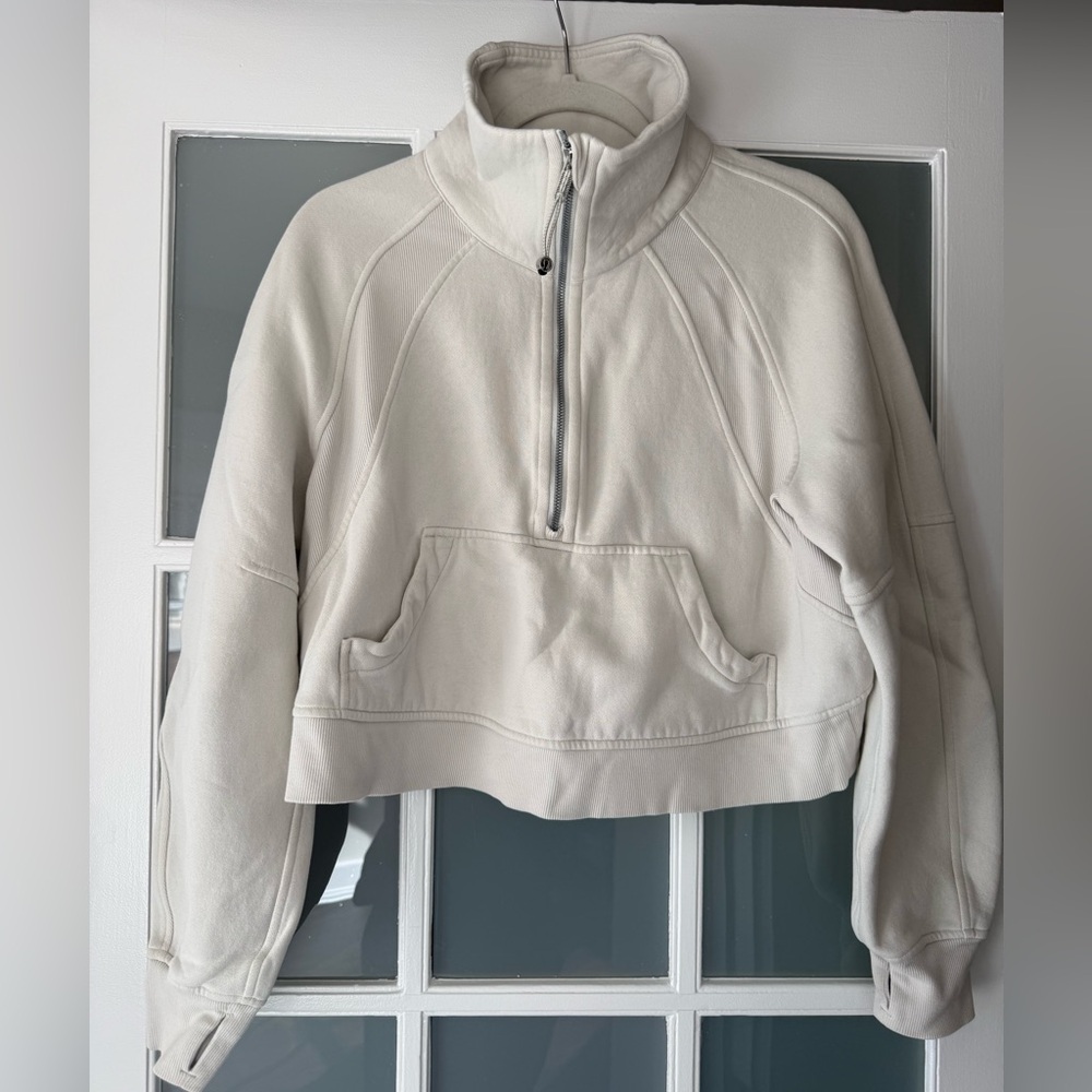 lululemon athletica Cream Half-Zip Sweatshirt